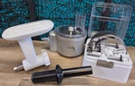Kitchenaid Stand Mixer Food Processor & Meat Grinder W/ Attachments No Plunger. Fixed Price $124.99.