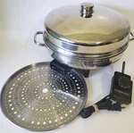 Farberware 12 Electric Skillet FSS344 Stainless Steel With High Dome Cover. Fixed Price $33.67.