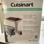 Cuisinart Meat Grinder Attachment MG-50 (4 Stand Mixer) Missing 1 Course Plate. Fixed Price $17.85.