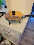Vintage Turquoise Automatic Skillet New Box. Fixed Price $115.00.