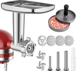 Metal Meat Grinder Attachment For Kitchenaid Stand Mixer, Silver. Fixed Price $71.23.