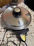 Kitchen Craft By West Bend 11" Electric Skillet Liquid Core Vented Lid Stainless. Fixed Price $89.99.