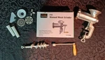 #10 Manual Meat Grinder By Cook Supreme KA010MG With Attachments Pre-owned. Fixed Price $24.99.