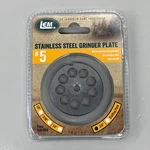 Lem Grinder Plate 10MM #5 (3/8") 2-1/8" Diameter Stainless Steel. Fixed Price $15.68.