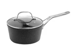 The Rock By Starfrit 3-QUART Saucepan With Glass Lid & Stainless Steel Handle,. Fixed Price $49.91.