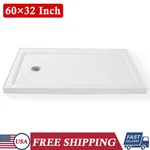 60" X 32" Shower Base Pan Single Threshold With Stainless Steel Drain. Fixed Price $209.99.