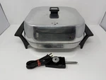 Sunbeam Electric Skillet 425A Stainless Steel Lid Pan Control (video). Fixed Price $24.99.