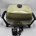 West Bend Electric Skillet Avocado Green 1429 Fry Pan W/ Temp Control Tested. Fixed Price $47.90.