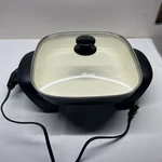 Oster Electric Fry Pan Non-stick Skillet Sauce Wok Glass Lid Model CKSTSKFM12. Fixed Price $26.58.