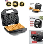 Maxi-matic Electric Nonstick Belgian Waffle Iron Snack Maker Machine, Breakfa.... Fixed Price $37.14.