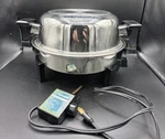 Vinatge Lifetime Electric Skillet 11" Stainless Steel 37906 Tested. Fixed Price $75.00.