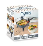 Mymini Electric Skillet 7 In, 600W Compact Portable Cooking Pan, Gray, Non-stick. Fixed Price $19.97.