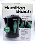 Hamilton Beach 1.8 Liter Black Cordless Electric Water/tea Kettle Auto Shut New. Fixed Price $25.00.