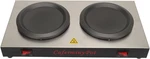Dual Coffee Pot Warmer - Stainless Steel Hot Plate For Cafe & Office Use. Fixed Price $104.99.