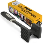 Checkered Chef Meat Tenderizer Tool - Dishwasher Safe Metal 1 Pack, Black. Fixed Price $14.59.