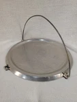 Vintage Miracle Maid G2 Cast Aluminum Two Sided Griddle 13.5" Pan W/ Handle Vguc. Fixed Price $49.99.