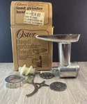 Oster Food Grinder Head 954-01 Vintage Stainless Steel Attachment Kit. Fixed Price $32.58.