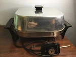 Vintage Sunbeam 425A 11" Electric Skillet High Dome Temp Control Aluminum Usa. Fixed Price $39.00.