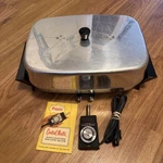 Presto 11 X 15 Control Master Dupont Cooking Surface Electric Fry Pan Skillet. Fixed Price $65.00.