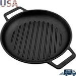 Cast Iron Skillet Durable Grill Pan Versatile Cooking Surface Oven Safe New. Fixed Price $36.37.
