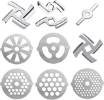 Haploon 10-PIECE Stainless Steel Grinder Kit Meat 2.12*2.12, Silver. Fixed Price $26.99.