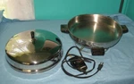 Farberware Electric Fry Pan Skillet Buffet Server Aluminum 335-B 12 Works. Fixed Price $24.99.