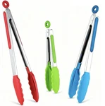 Kitchen Tongs Set Of 3, Cooking With Silicone Tips, Non-stick Non-scrat.... Fixed Price $15.67.