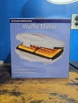 Durabrand Belgian Style Electric Waffle Maker Non Stick White Model 3851. Fixed Price $25.00.