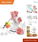 Manual Meat Grinder Stainless Steel Heavy Duty Sausage Stuffer Kitchen Tool. Fixed Price $43.97.