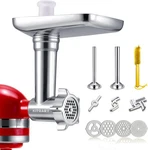 Metal Food Attachments For Kitchenaid Stand Mixers, Meat Grinder, Sau.... Fixed Price $44.00.