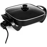 12'' Electric Skillet Glass Cover Home Kitchen Cooking Non Stick Fry Cook, Black. Fixed Price $40.66.