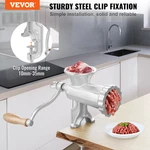 Vevor Manual Meat Grinder, Heavy Duty Cast Iron Hand With Steel Tab. Fixed Price $34.24.