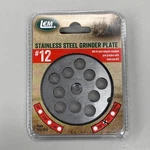 Lem Grinder Plate 12MM #12 (1/2") 2-3/4" Diameter Stainless Steel 476SS. Fixed Price $15.68.