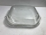 West Bend 10 Id, 11" Od Square Clear Glass Electric Skillet Replacement Lid. Fixed Price $15.99.