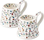 20 Oz Large Ceramic Coffee Mug, Novel Irregular Handle Girl Floral Tea Cup. Fixed Price $42.99.