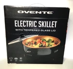 Ovente; #SK11112CO Electric Skillet - With Tempered Glass Lid New!. Fixed Price $35.00.