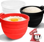 Kitoart Foldable Silicone Bowl Liners For Kitchenaid 5 Qt Tilt-head Stand Mixers. Fixed Price $35.99.