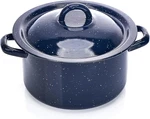 Usa C20666-1062810W Speckled Enamel Stock Pot With Lid, 4 Quart, Blue. Fixed Price $19.04.