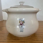 Campbells Soup Kid Ceramic Crock Pot Collectible 1 Quart. Fixed Price $15.00.
