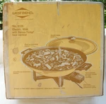 Vintage West Bend Golden Harvest Electric Wok Made Usa Model 5105 14" Nisb. Fixed Price $59.99.