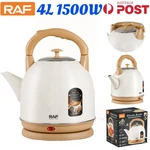 Raf 1500W Electric Water Kettle Retro 4L Boiler Jug Maker Stainless Steel Pot Au. Fixed Price $68.92.