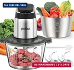 Ganiza Food Processor, 2-SPEED Chopper Meat Grinder With 8 Cup Stainless. Fixed Price $64.97.