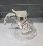 Vtg Gemco The Whistler Teapot Kettle Coffee 8 Cup Glass D-20 W/lid Usa Great. Fixed Price $24.95.