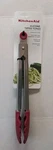 Kitchenaid Silicone Tipped Tongs (empire Red) KO094OHERA. Fixed Price $19.95.