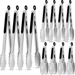 Chengu Stainl Steel Kitchen Tongs 7/9/12 Inches Food Serving Non. Fixed Price $19.99.