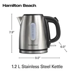 Hamilton Beach Stainless Steel KETTLE,1.2 Liter / Cup Capacity, 40852. Fixed Price $23.95.