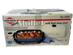 Vtg West Bend Electric Oblong Skillet Dupont Non-stick Surface #72616 Dome Lid. Fixed Price $129.95.
