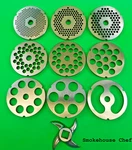 #32 Pick Size With Knife Meat Grinder Plate Disc Lem Cabelas Hobart Weston Etc. Fixed Price $62.75.