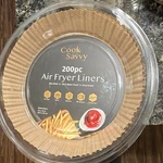 Cook Savvy 200 Air Fryer Liners Non-stick Oil & Water Proof 7.9IN Brown. Fixed Price $19.50.