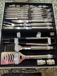 Berghoff Bbq Set Stainless Steel W/ Case Outdoor Dishwasher Safe Unthemed 30 Pcs. Fixed Price $183.99.